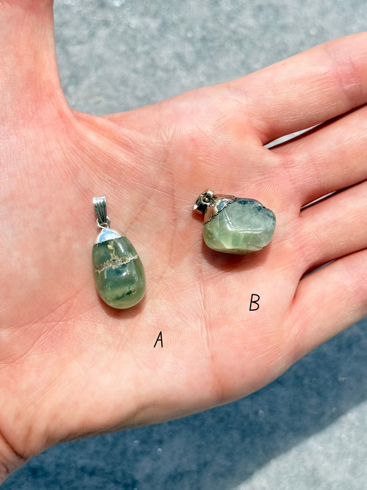 Prehnite Pendant ( India )