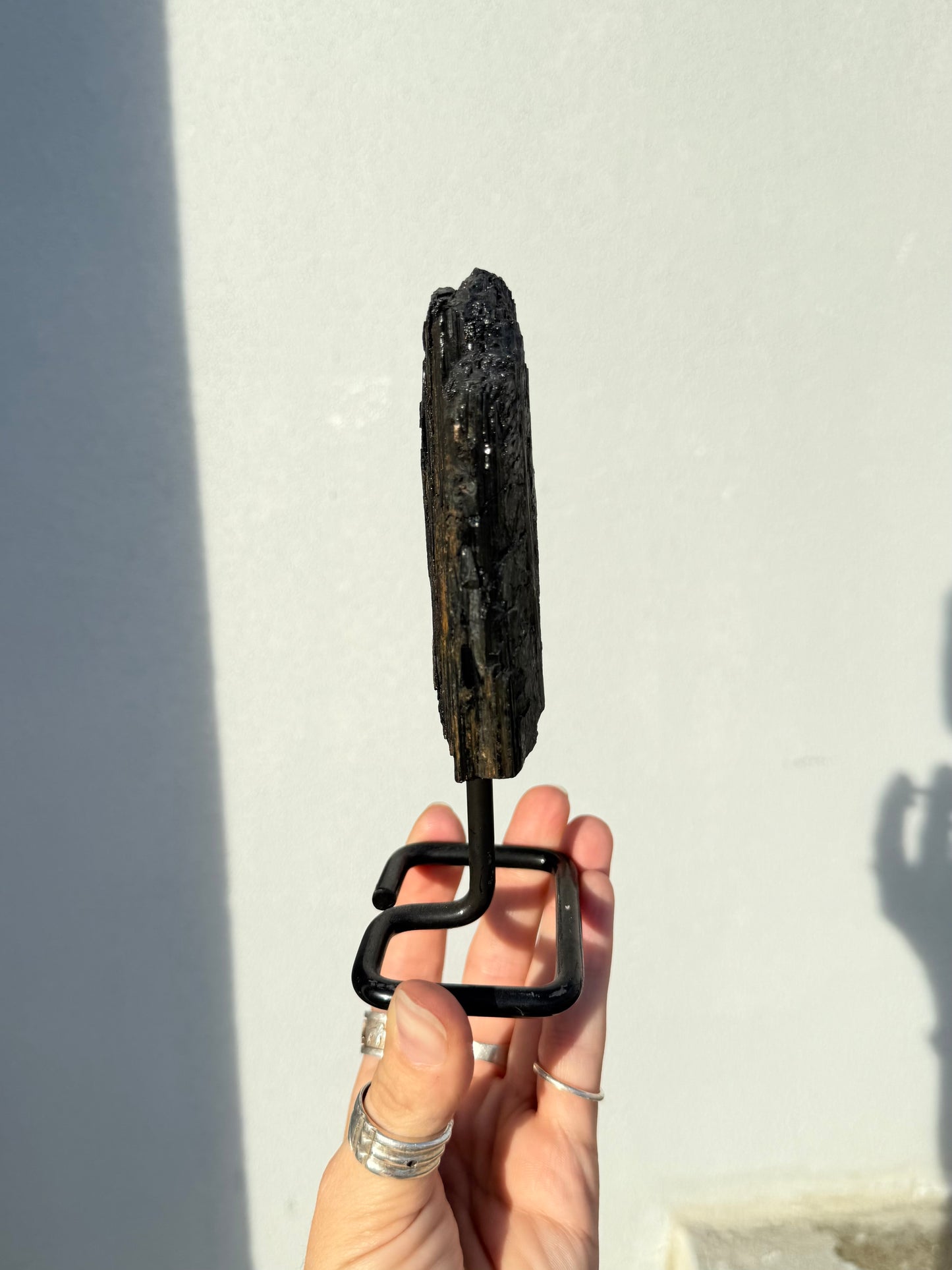 Black Tourmaline On Stand ( Brazil )