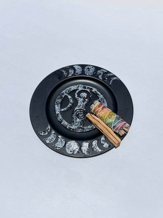 Triple Moon Goddess Plate