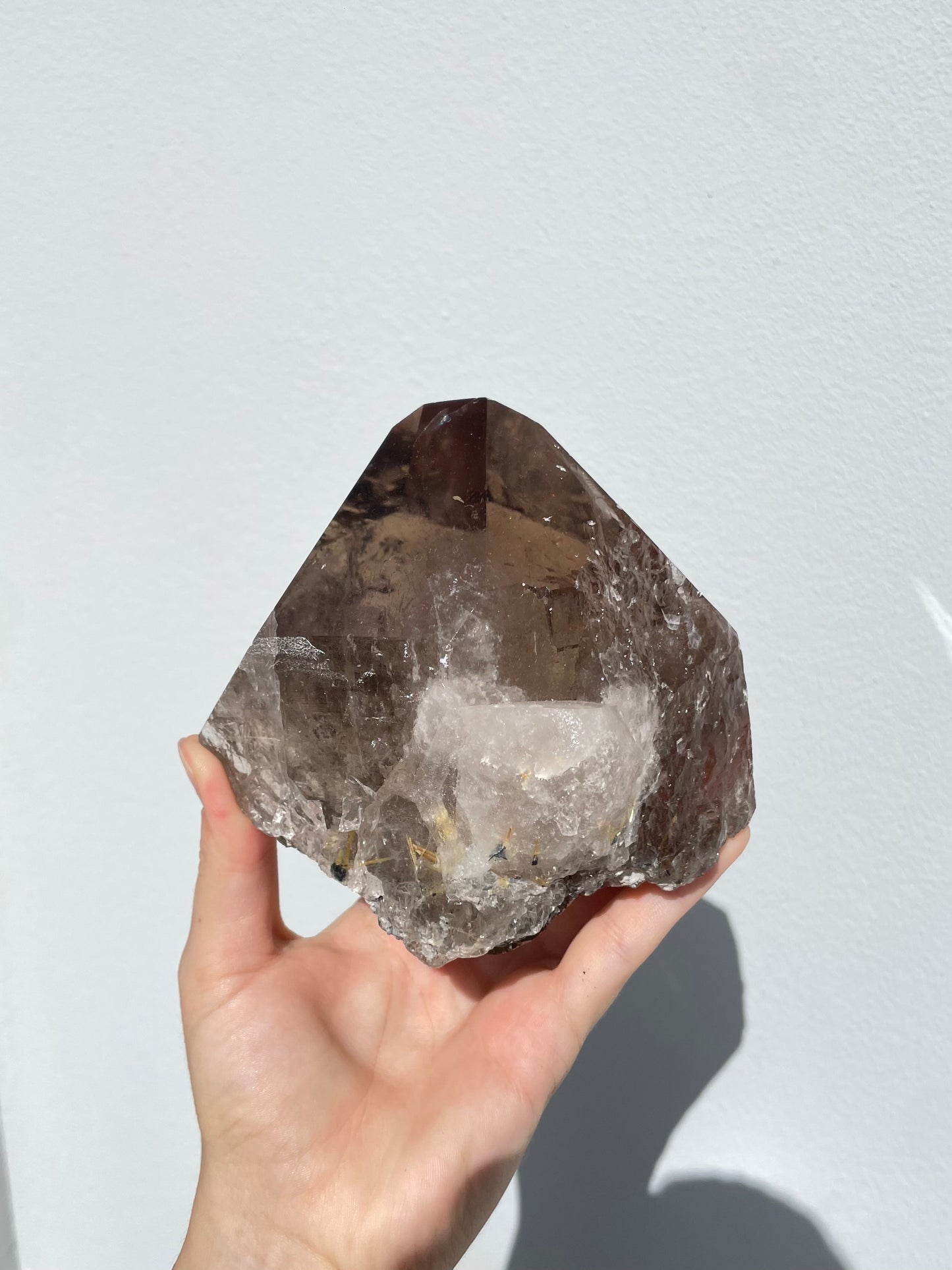 Smoky Quartz Point & Rutilated Quartz