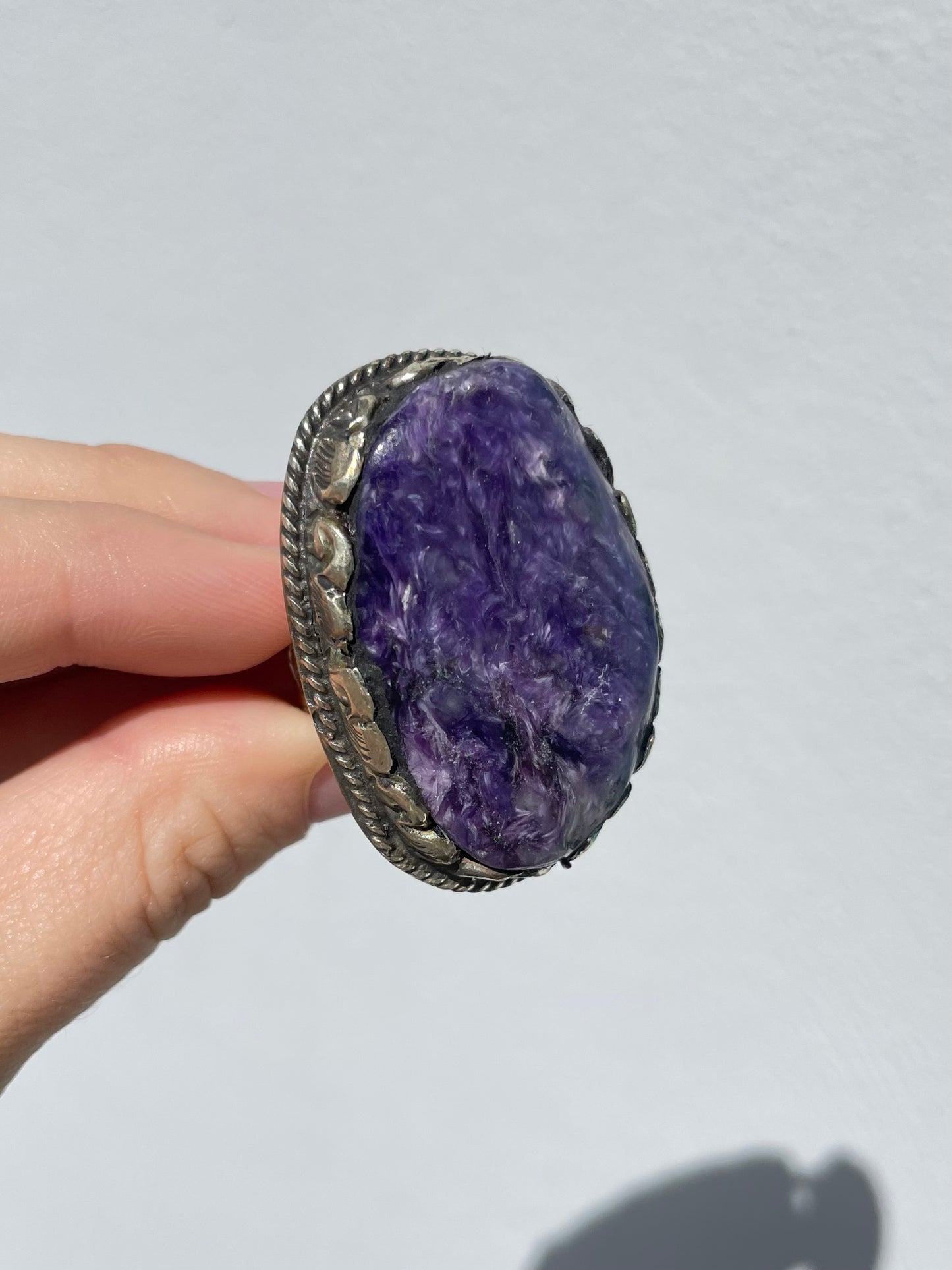 Charoite Ring ( Adjustable )
