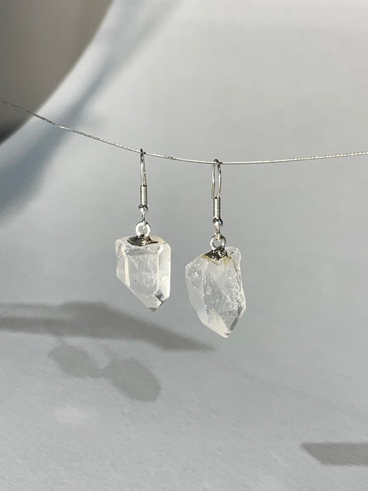 Clear Quartz Earrings (c)