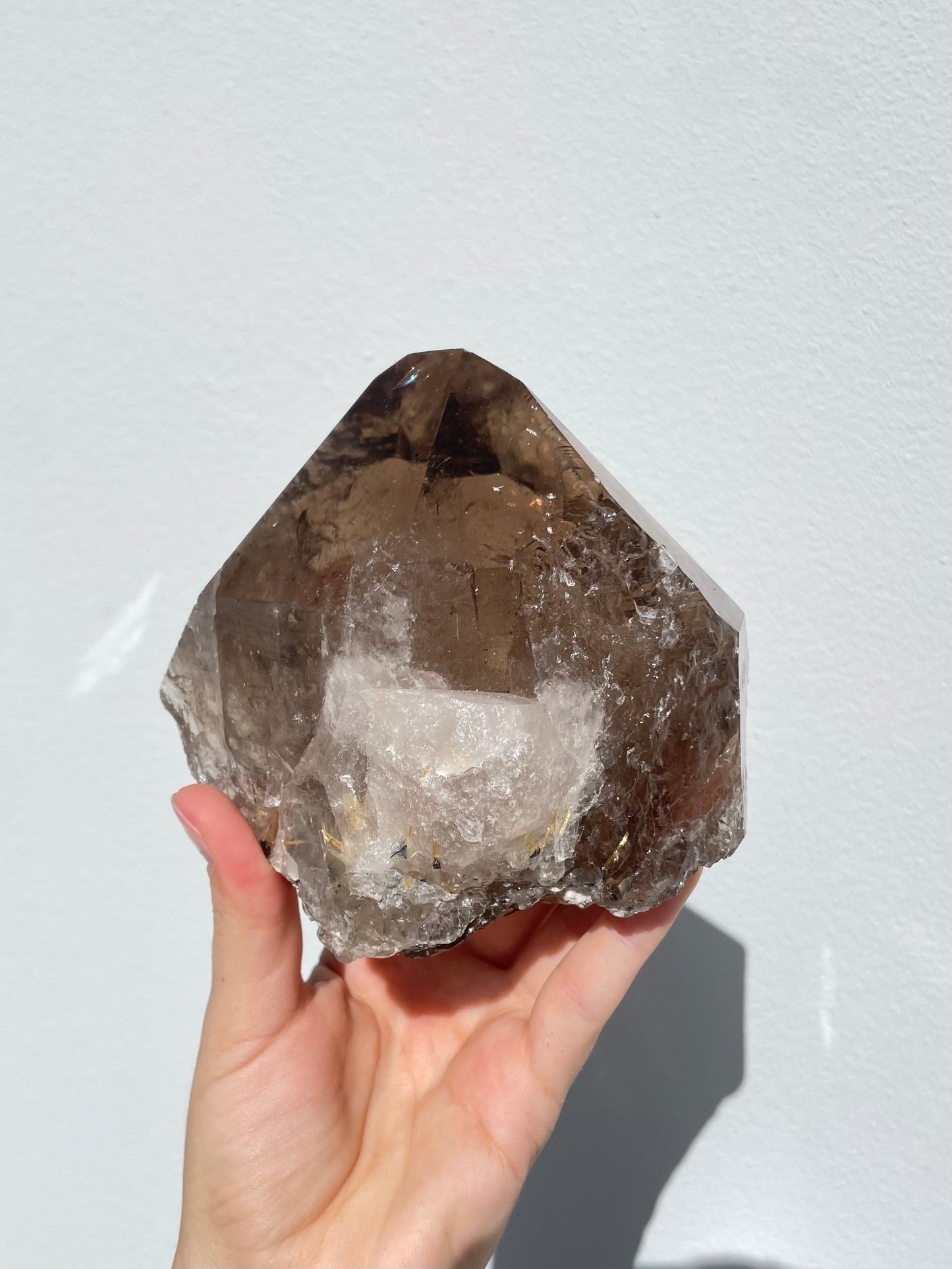 Smoky Quartz Point & Rutilated Quartz