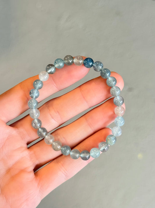 Aquamarine Bracelet 6mm