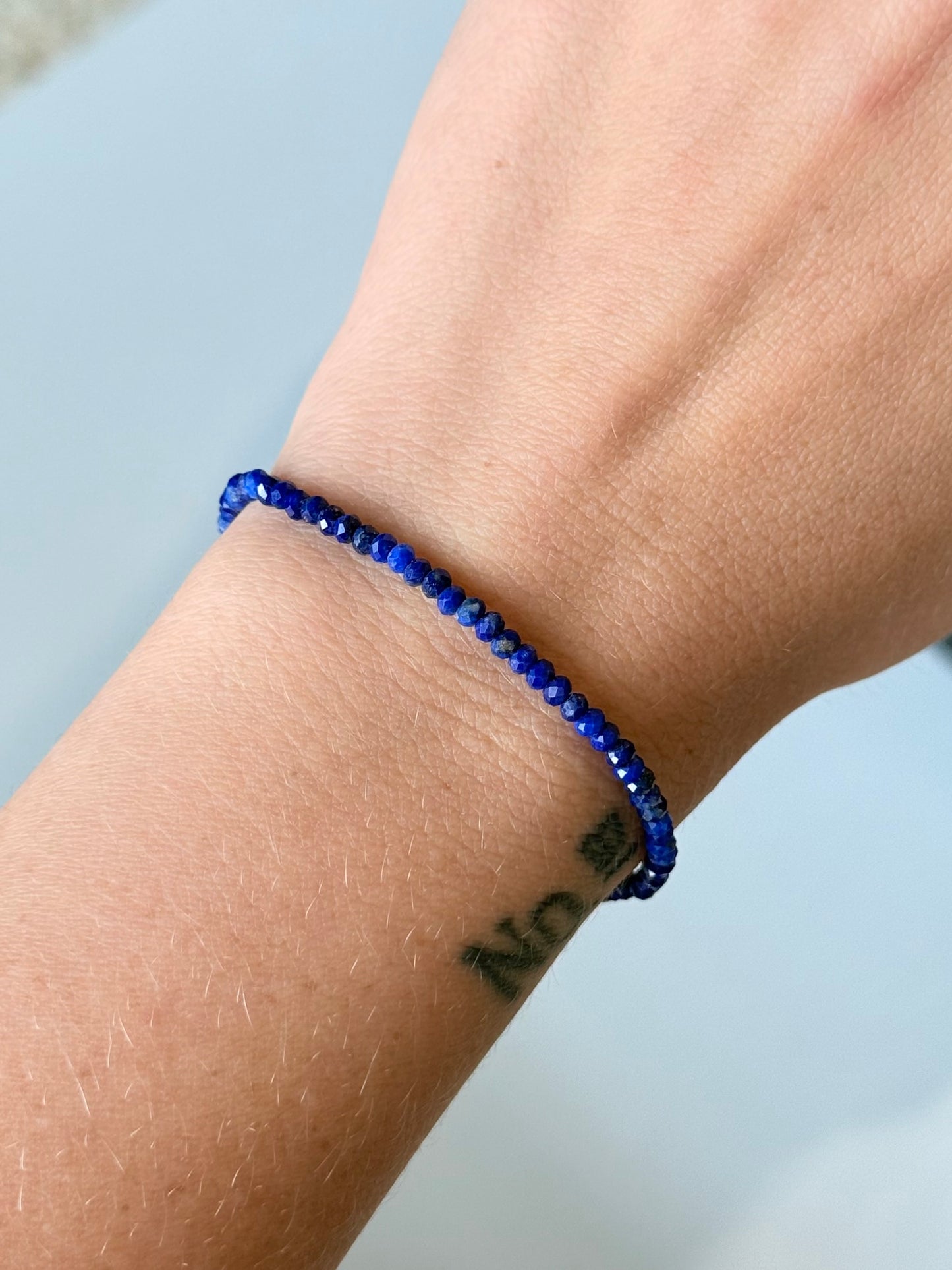 Lapis Lazuli Faceted Bracelet