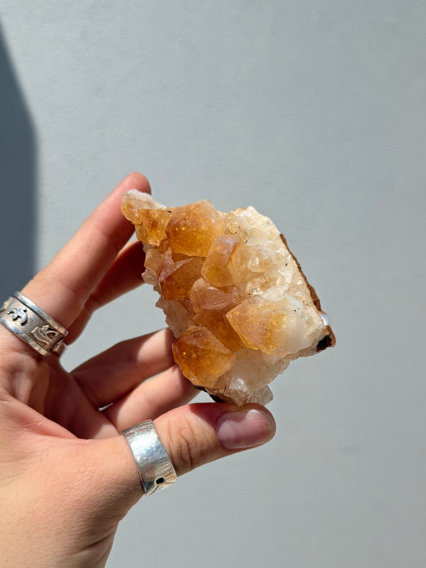 Heart Treated Citrine Cluster