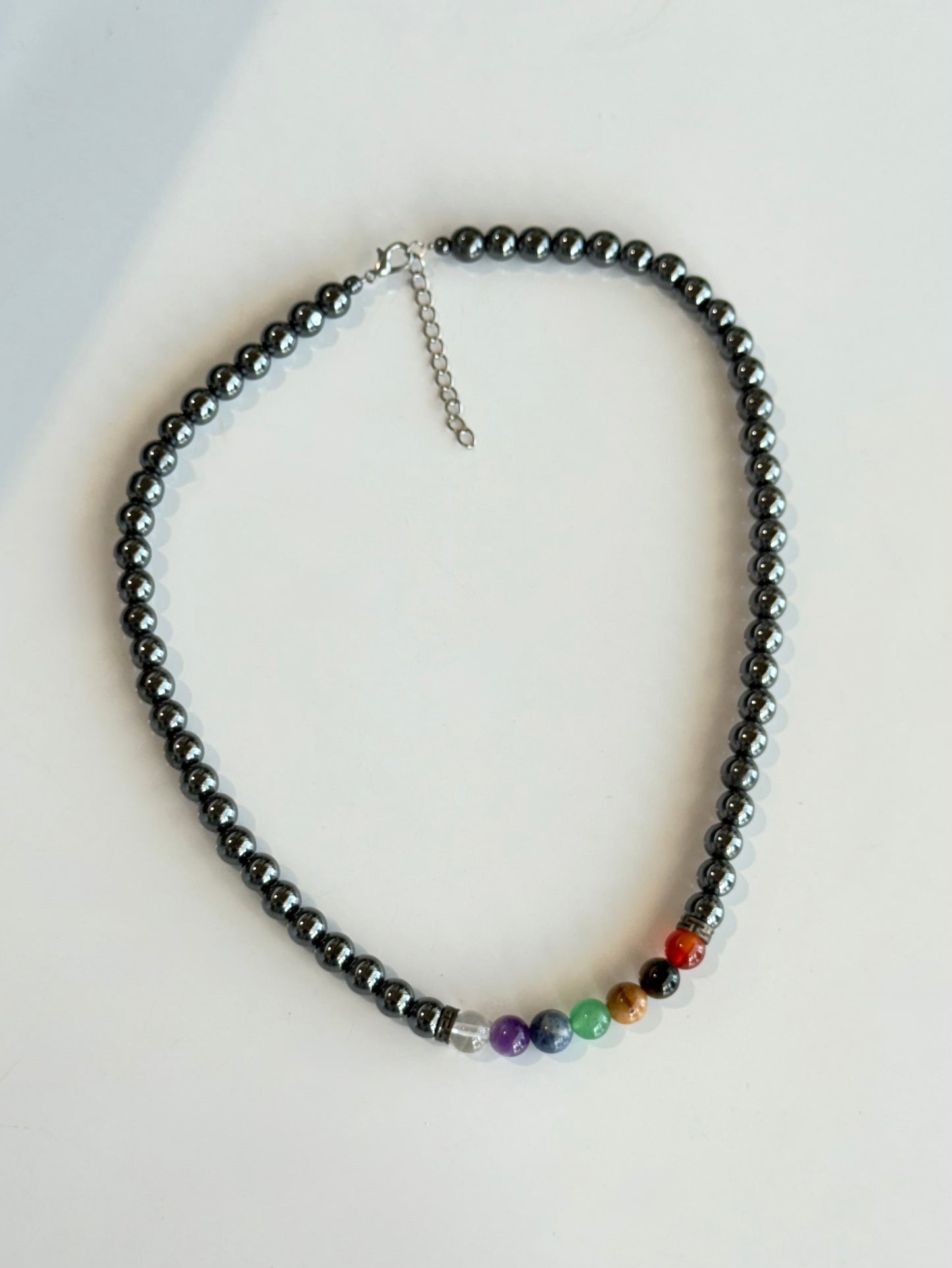 Hematite & Chakra Necklace