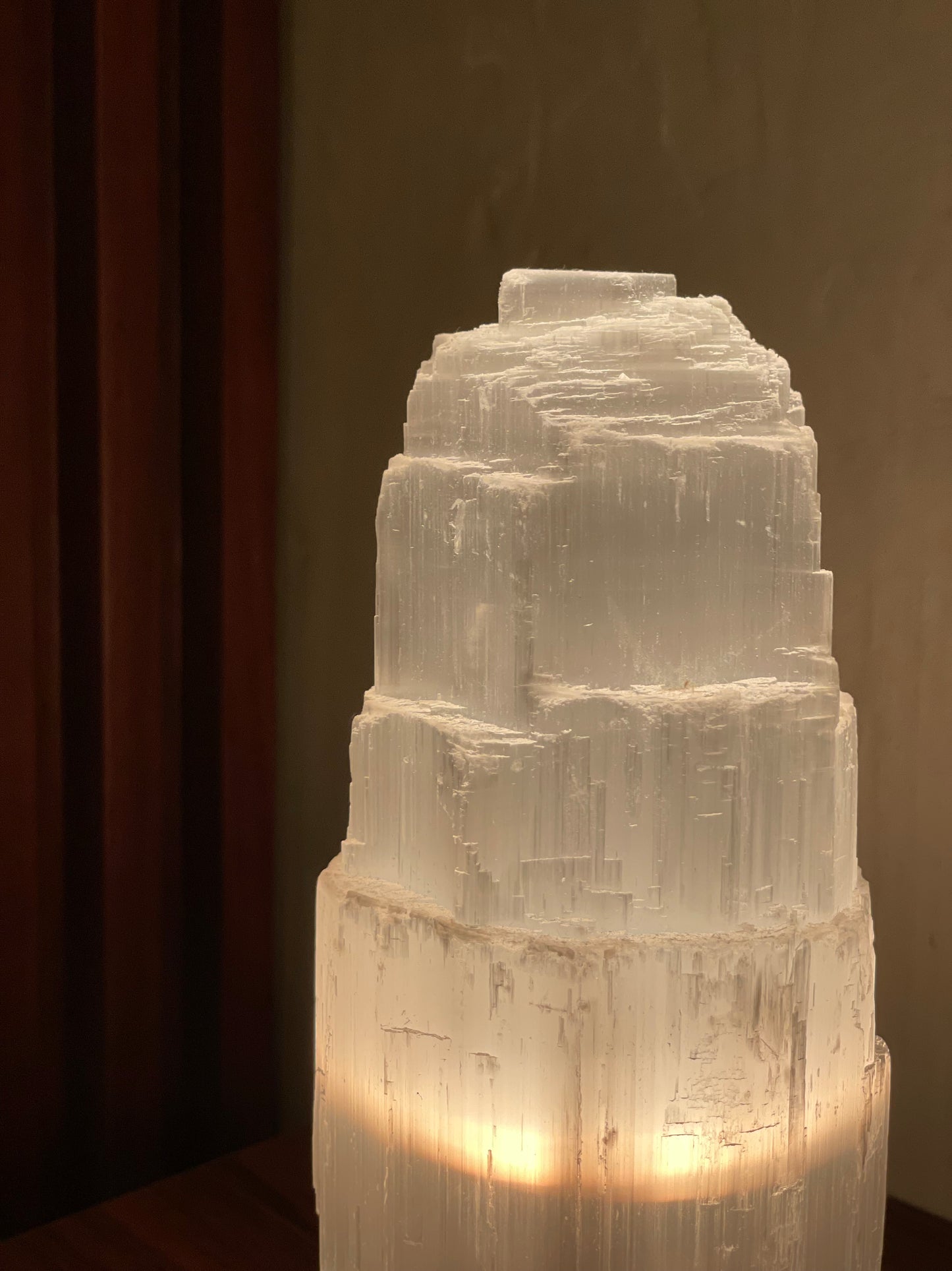 Selenite Lamp 9”