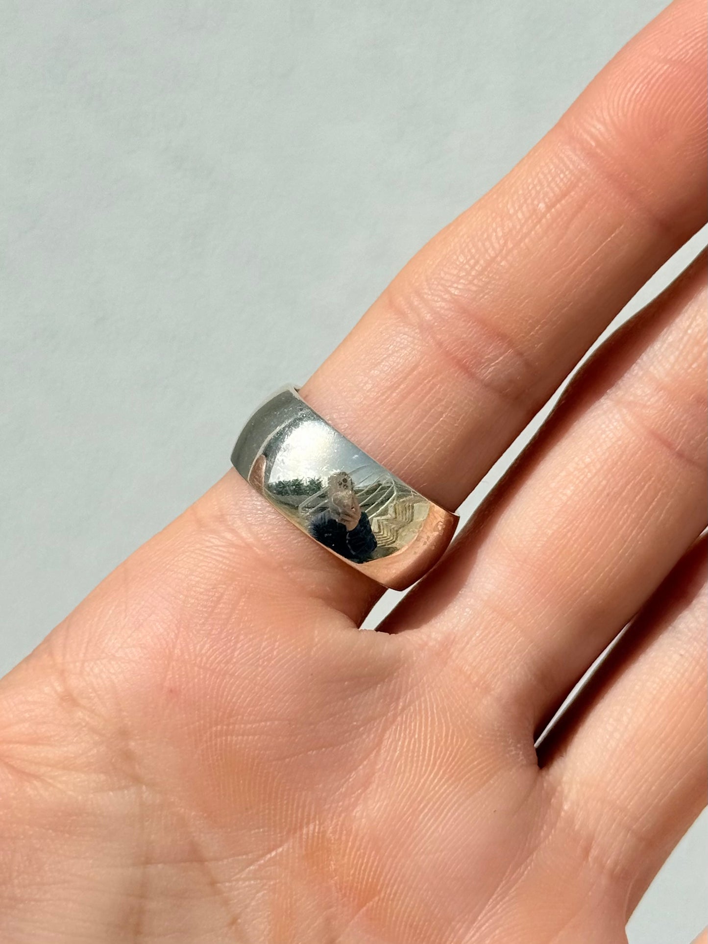 Moldavite Rings ( size 8 )
