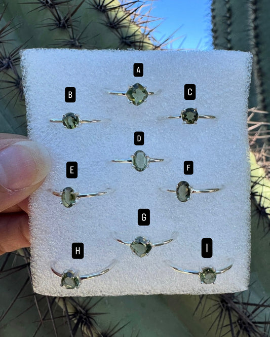 Moldavite Ring ( Silver 925 )