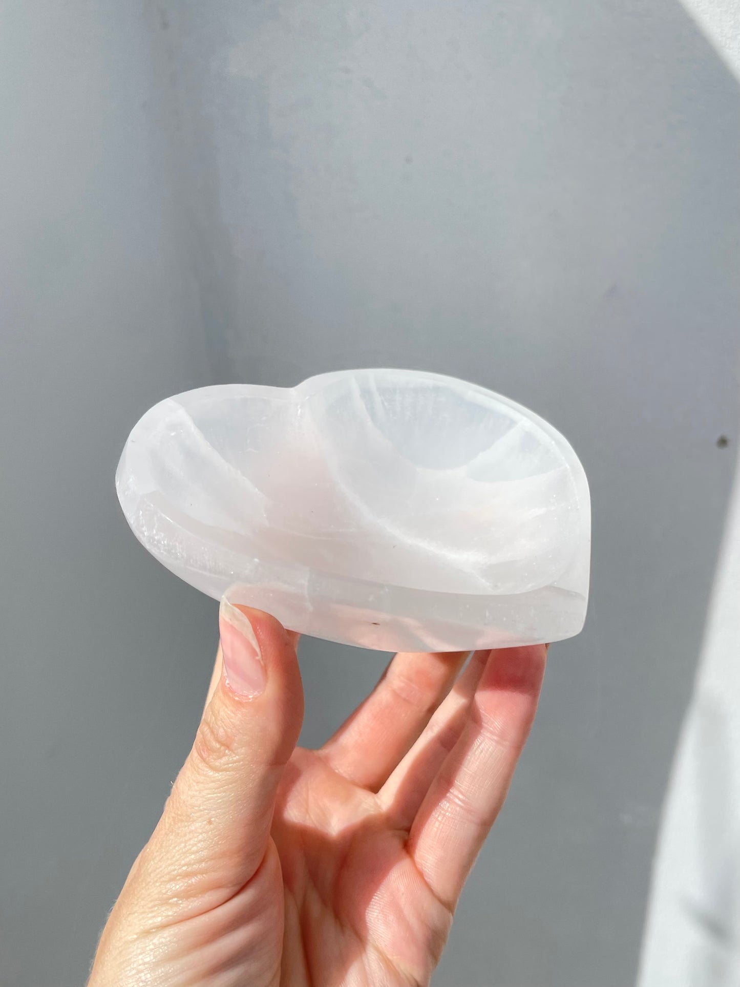Selenite Heart Bowl
