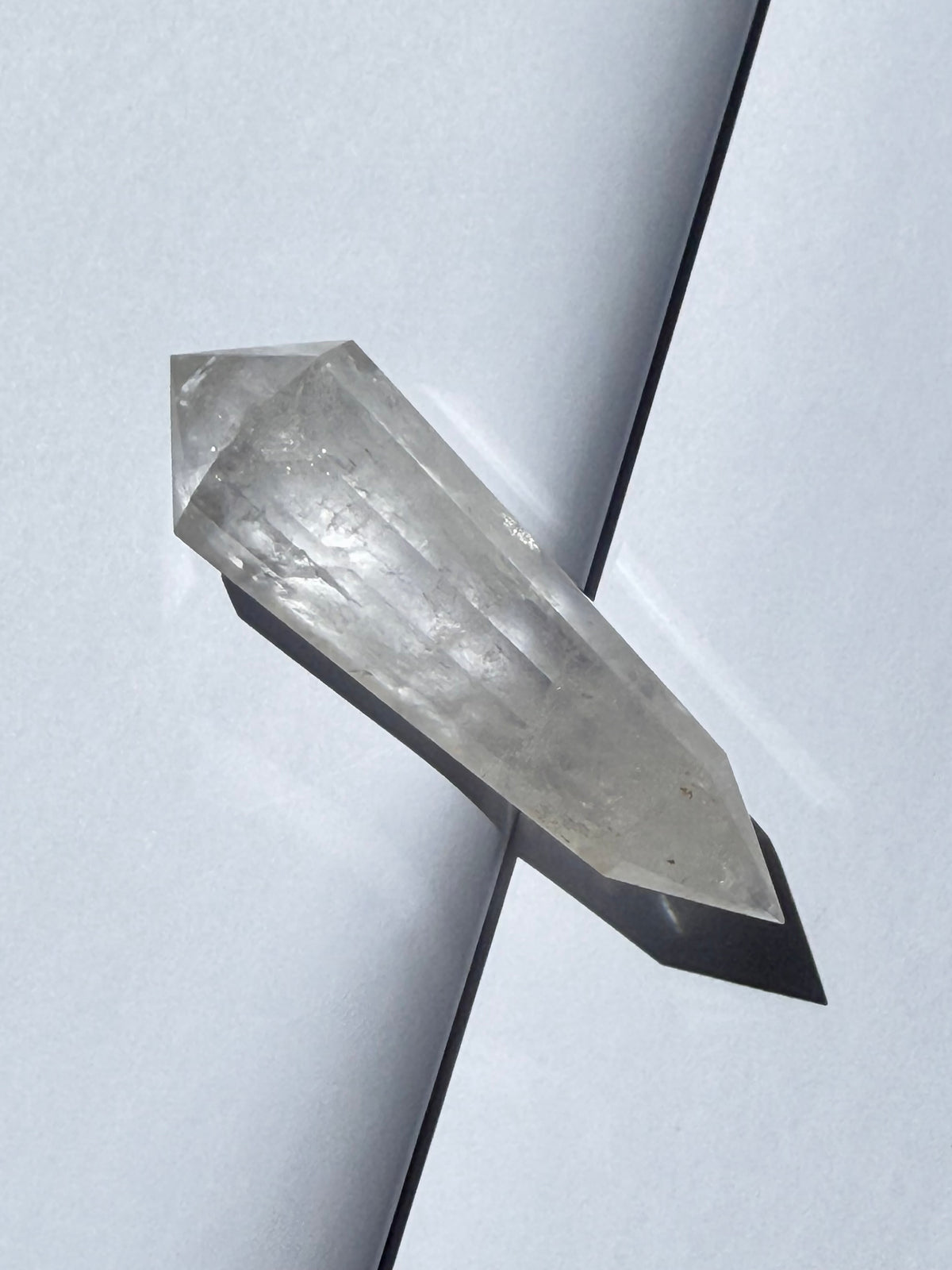 12-Faceted Clear Quartz Vogel Point | Punta Vogel de Cuarzo Cristal de 12 Facetas