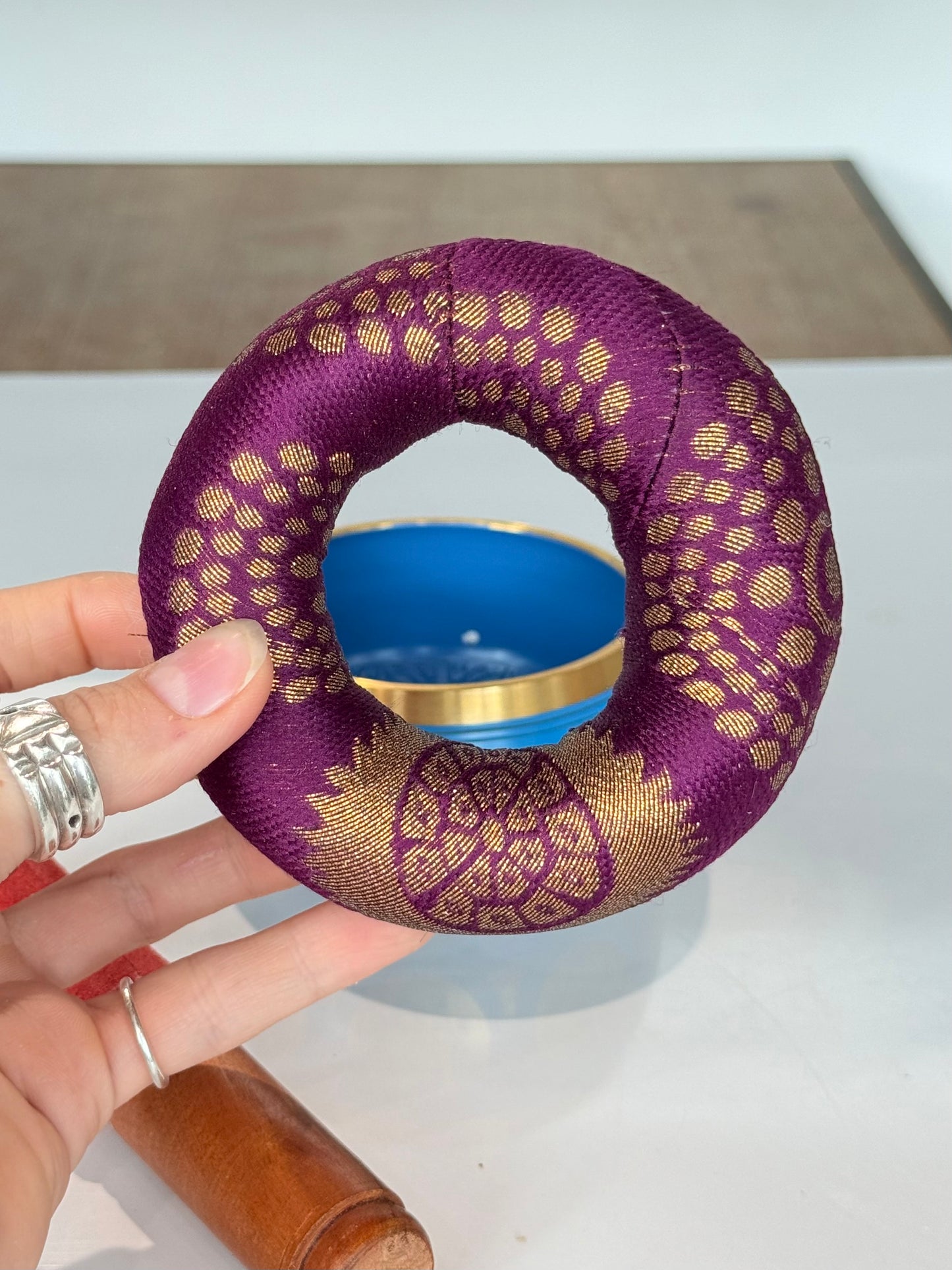 Blue Sining Bowl Brass