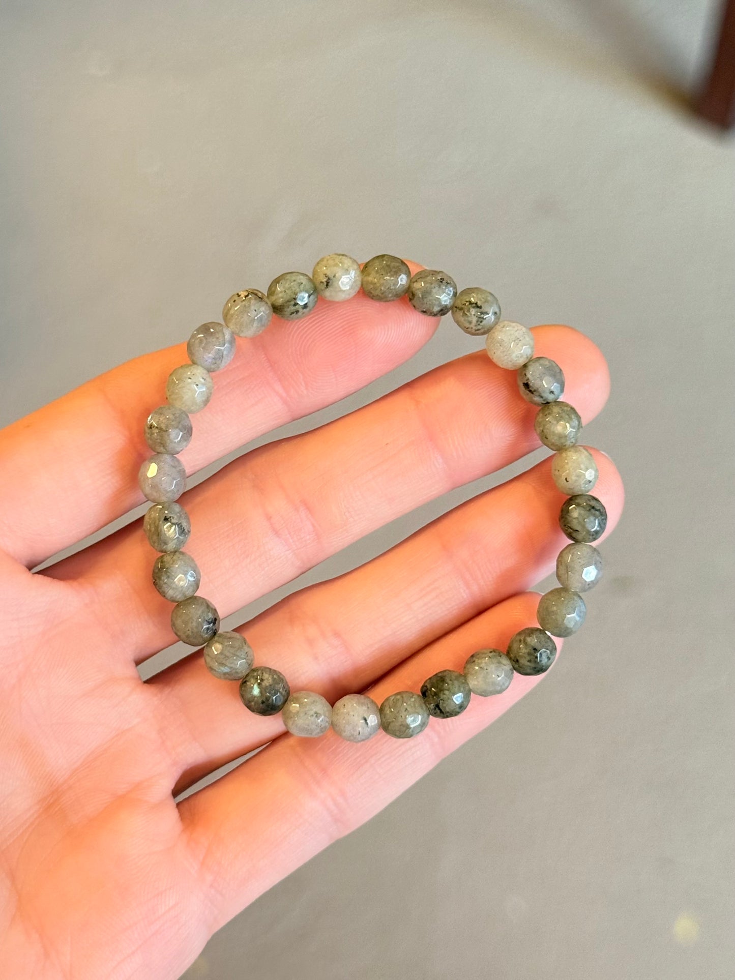 Labradorite Bracelet 6mm Faceted