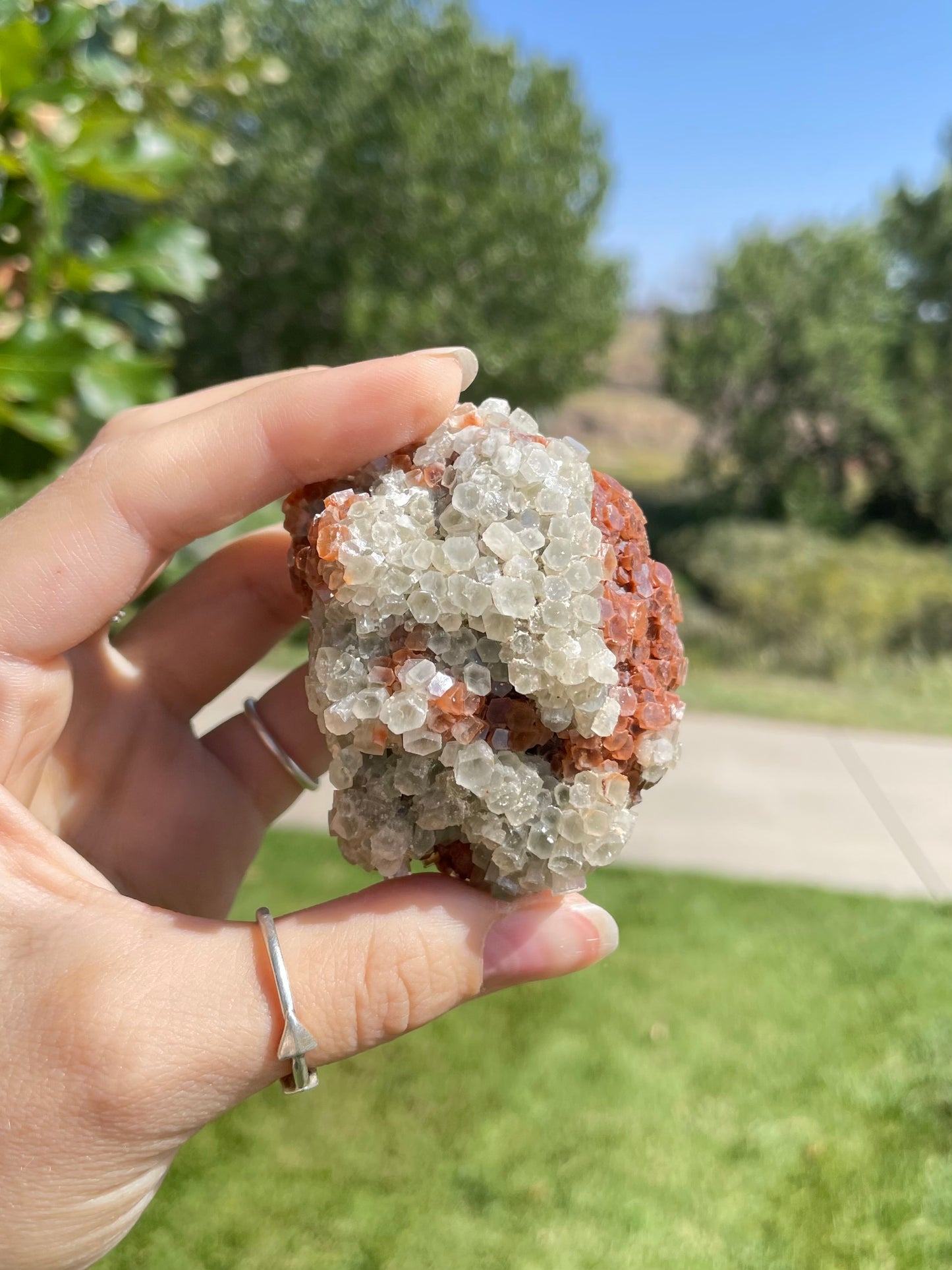 Green & Orange Aragonite ( O )