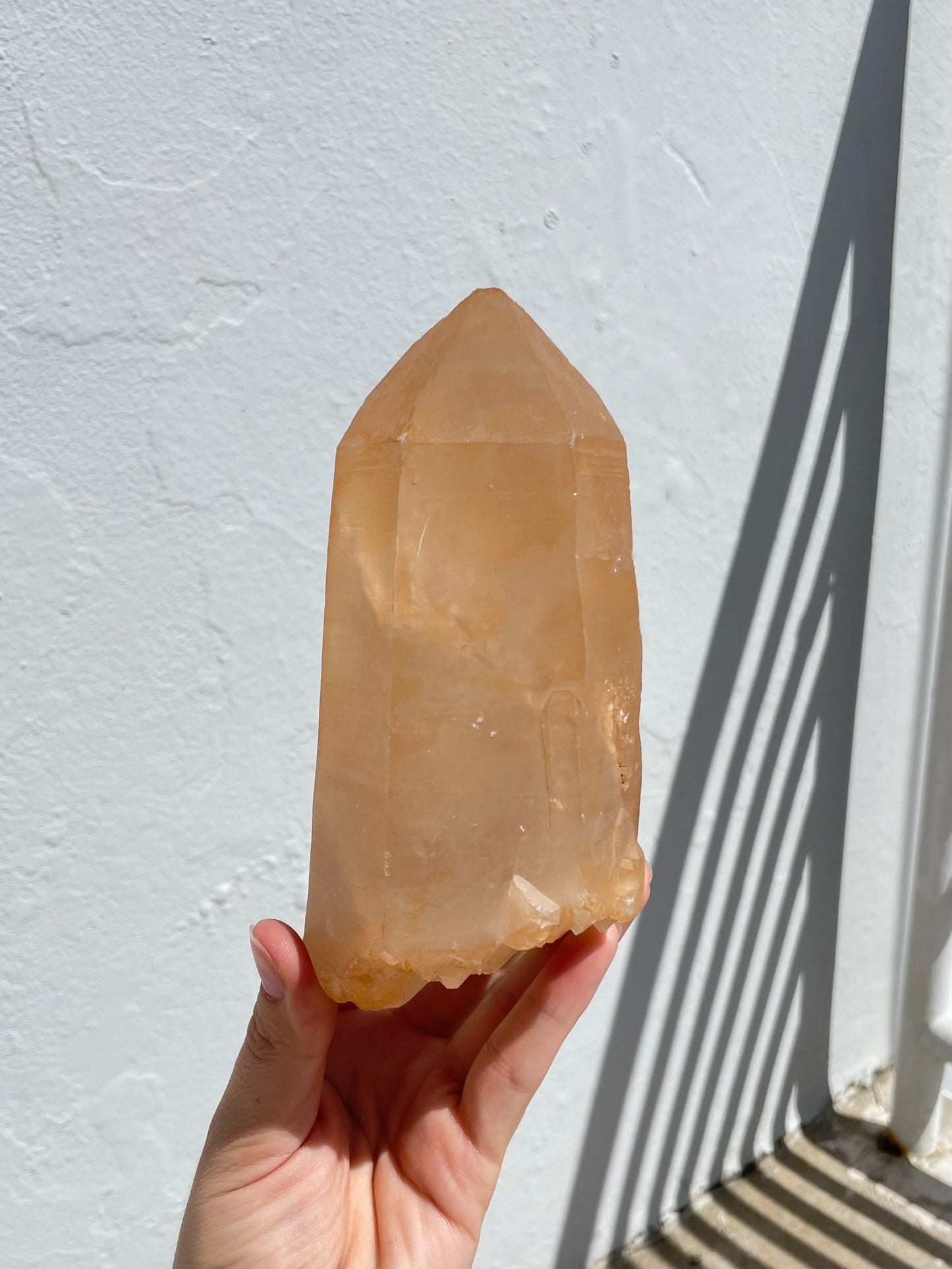 Tangerine Lemurian Quartz