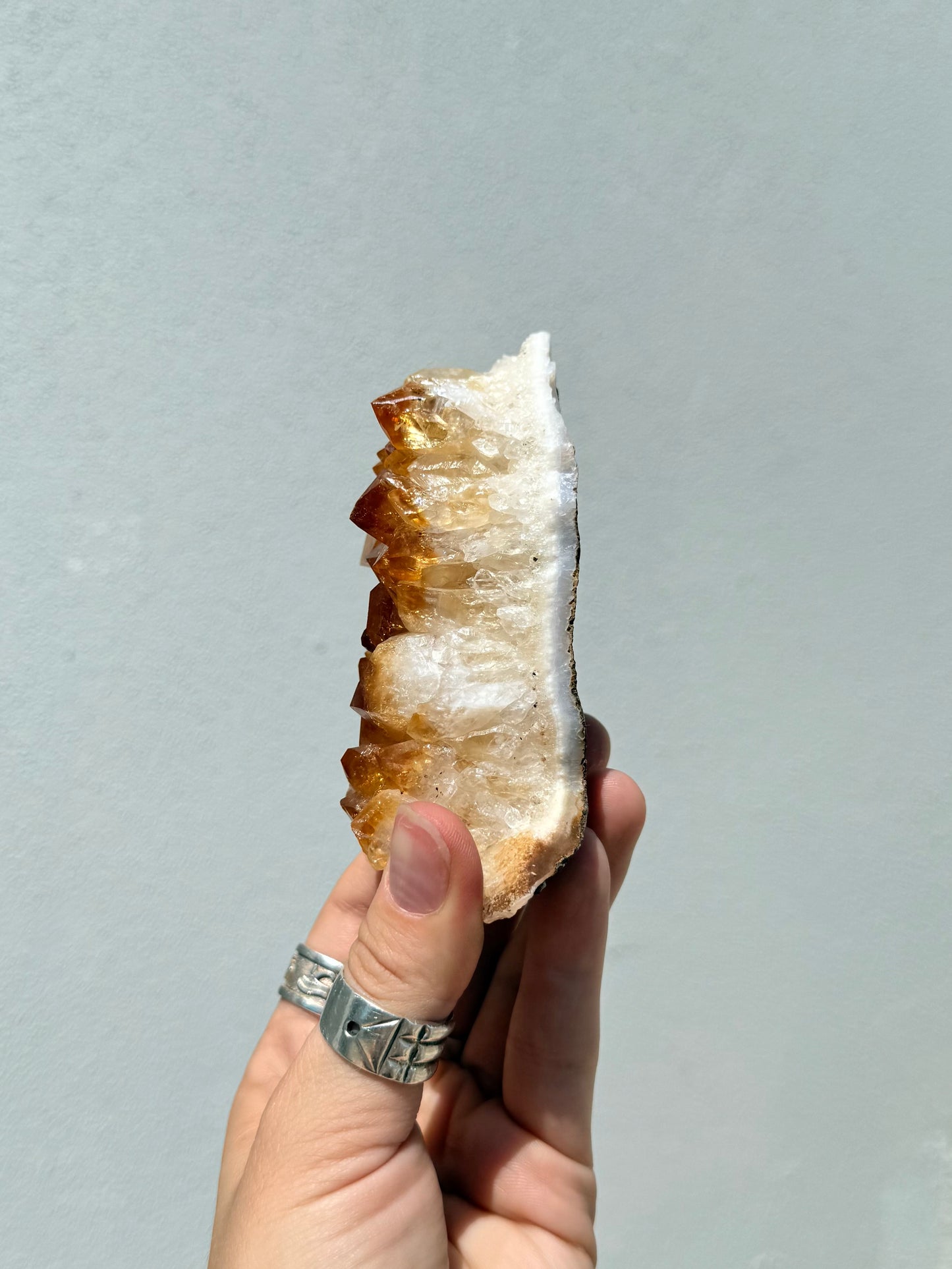 Heart Treated Citrine Cluster