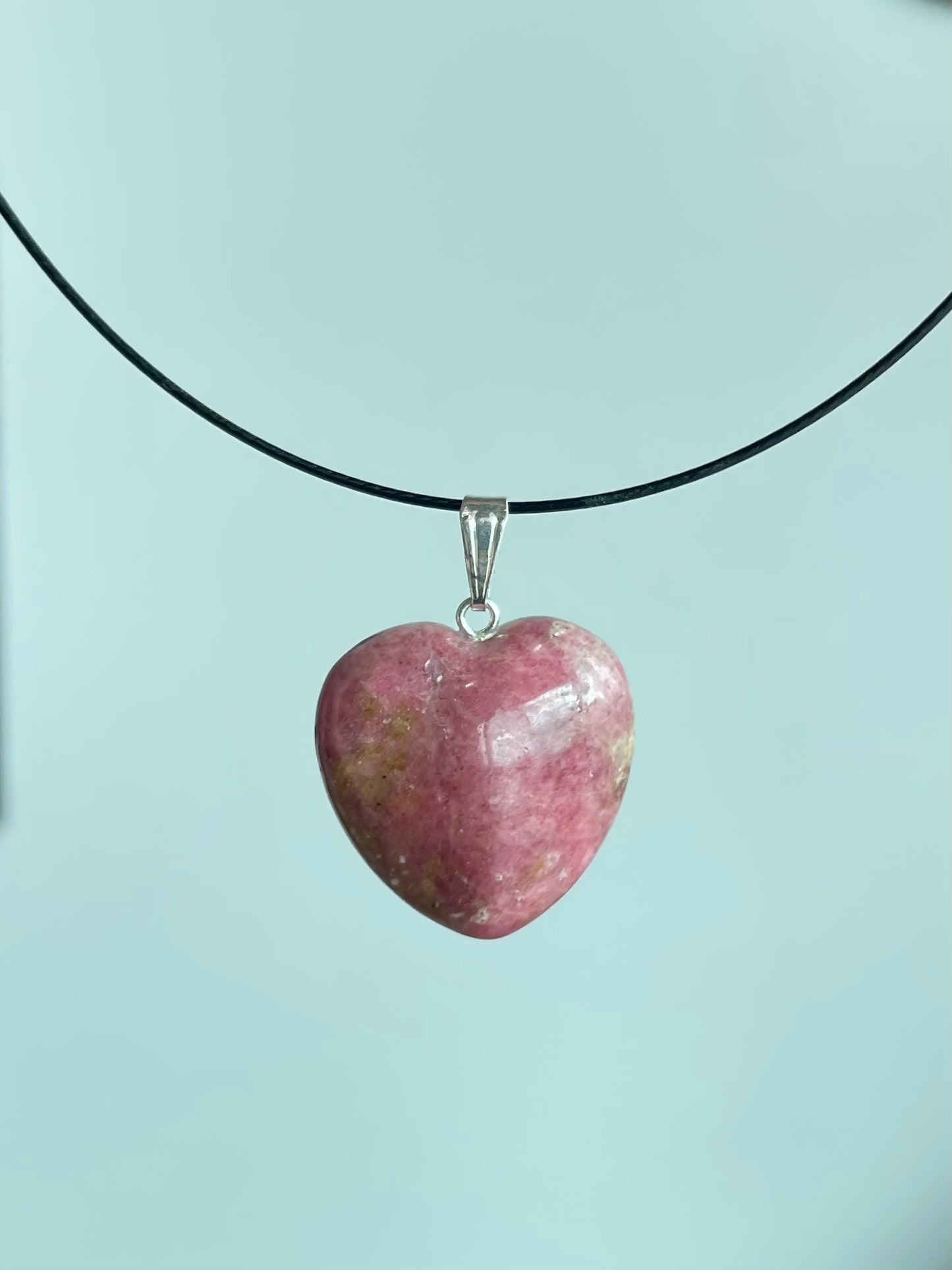 Rhodonite Heart Pendant