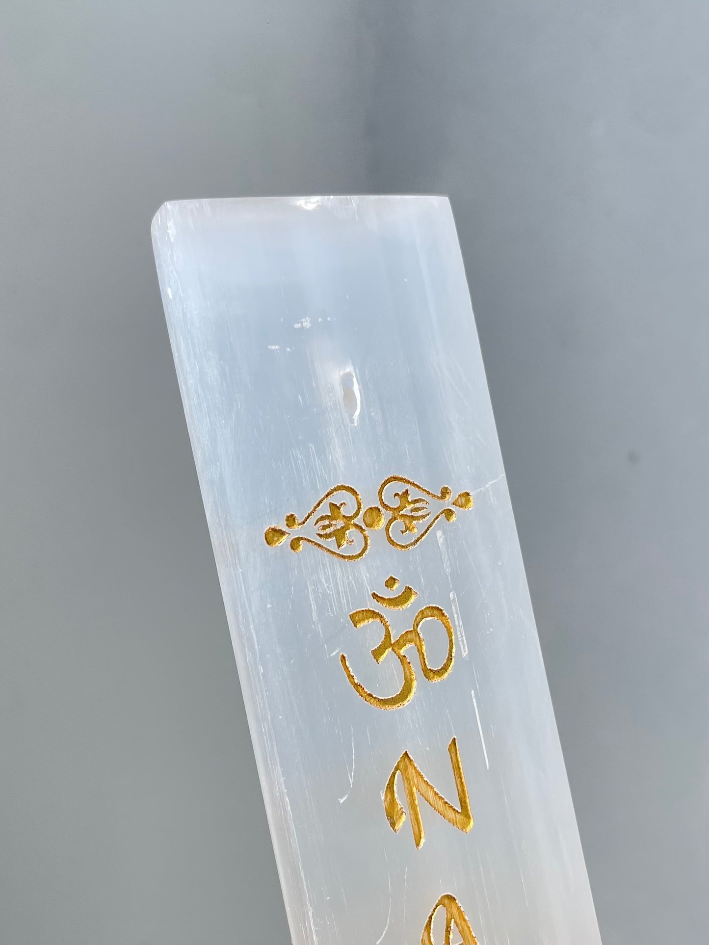 Selenite Incense Stand
