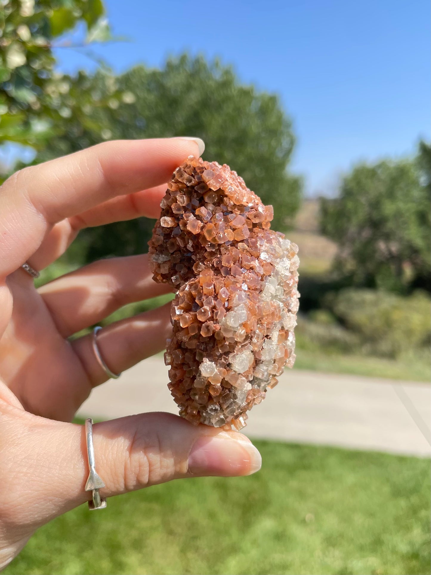 Green & Orange Aragonite ( N )