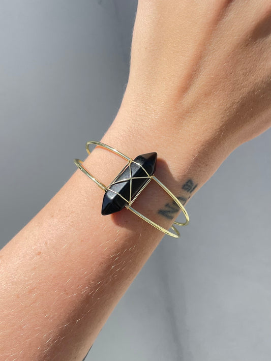 Onyx Cuff Bracelet