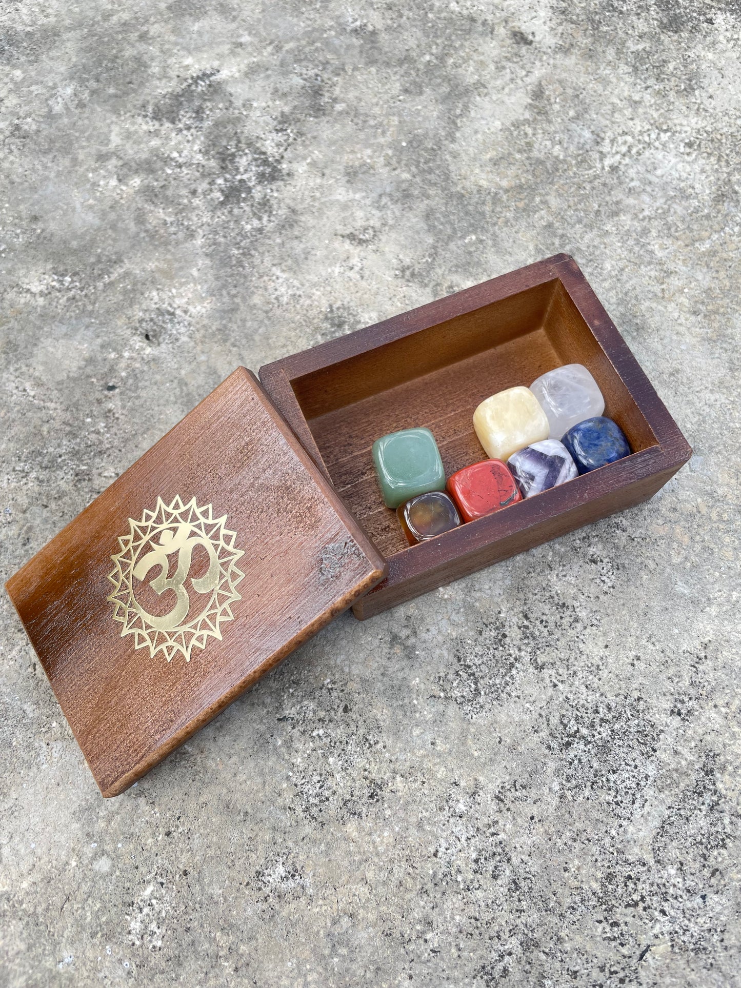 Chakra Set & Wood Box