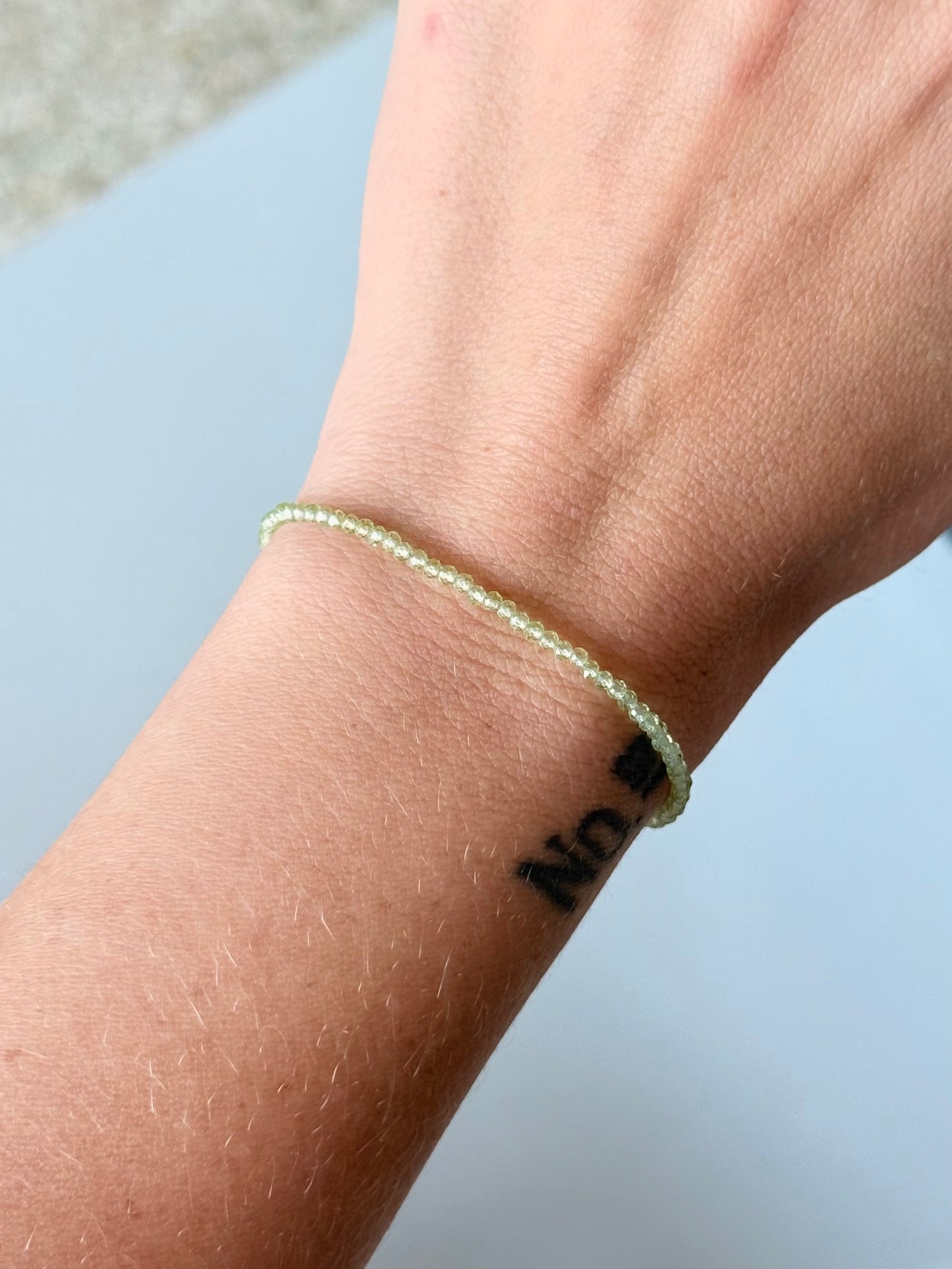 Peridot Faceted Bracelet