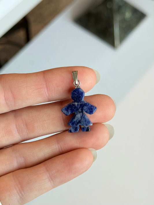 Blue Stone Girl Pendant