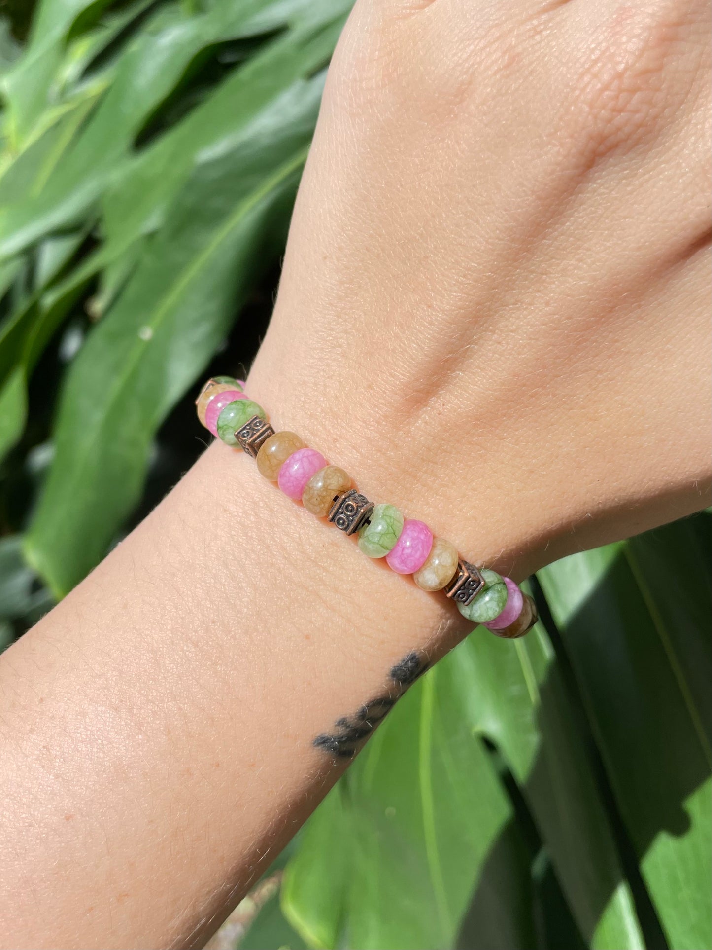 Colored Jade Bracelet