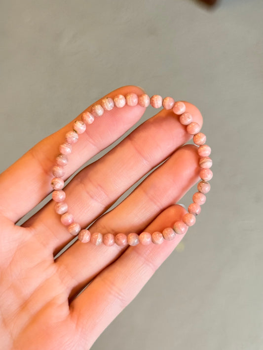 Rhodochrosite Bracelet 4.5mm