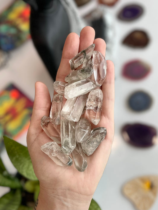 Clear Quartz ( Lodolite ) Points