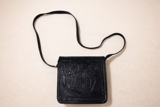 Cartera Cuero ( Color Negro ) Egipcias