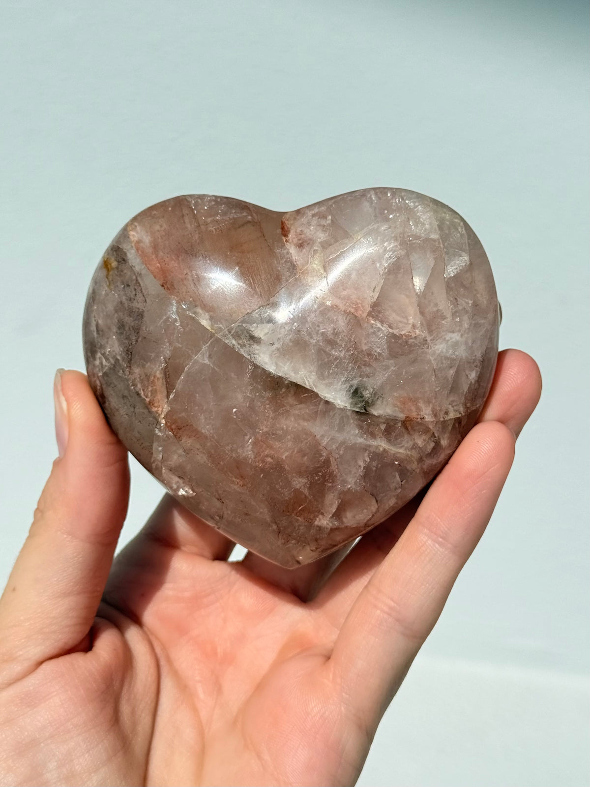 Corazón de Cuarzo Hematoide | Hematoid Quartz Heart