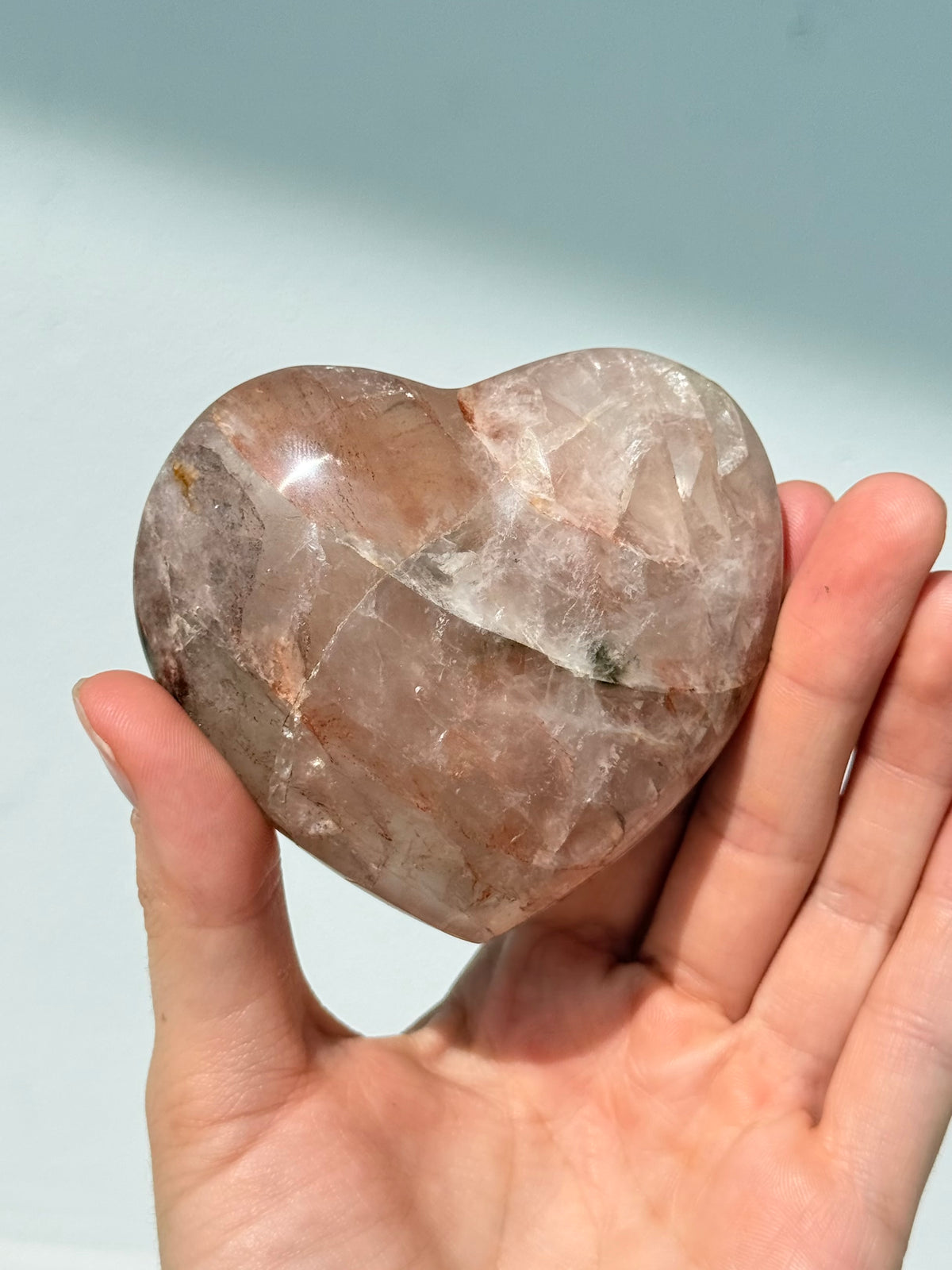 Corazón de Cuarzo Hematoide | Hematoid Quartz Heart