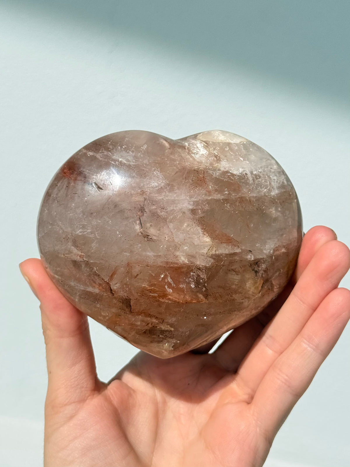 Corazón de Cuarzo Hematoide | Hematoid Quartz Heart
