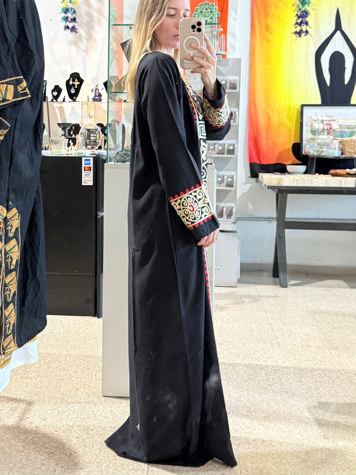 100% Cotton Dress ( Black )