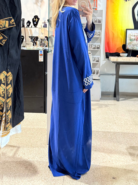 100% Cotton Dress ( Blue )