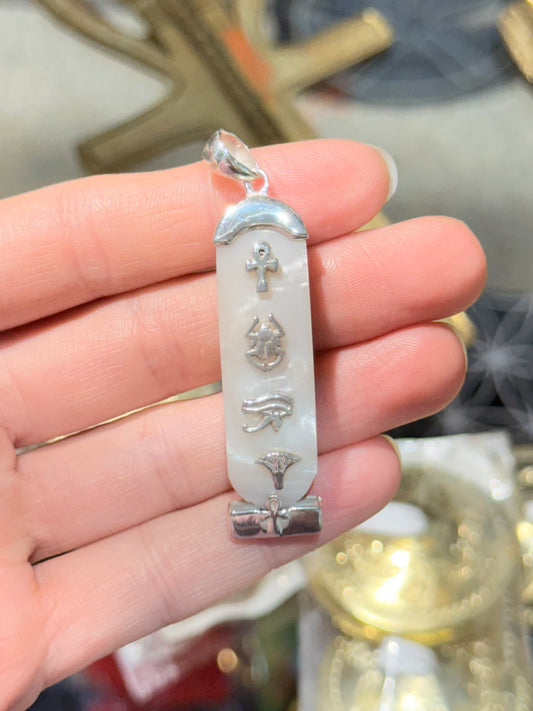 Nacar Cabochon 4 Elements & Isis on the Back