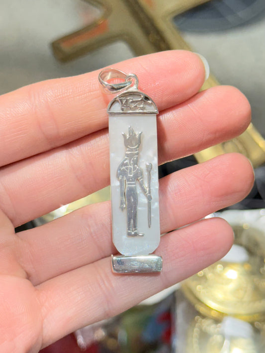 Nacar Cabochon 4 Elements & Isis on the Back