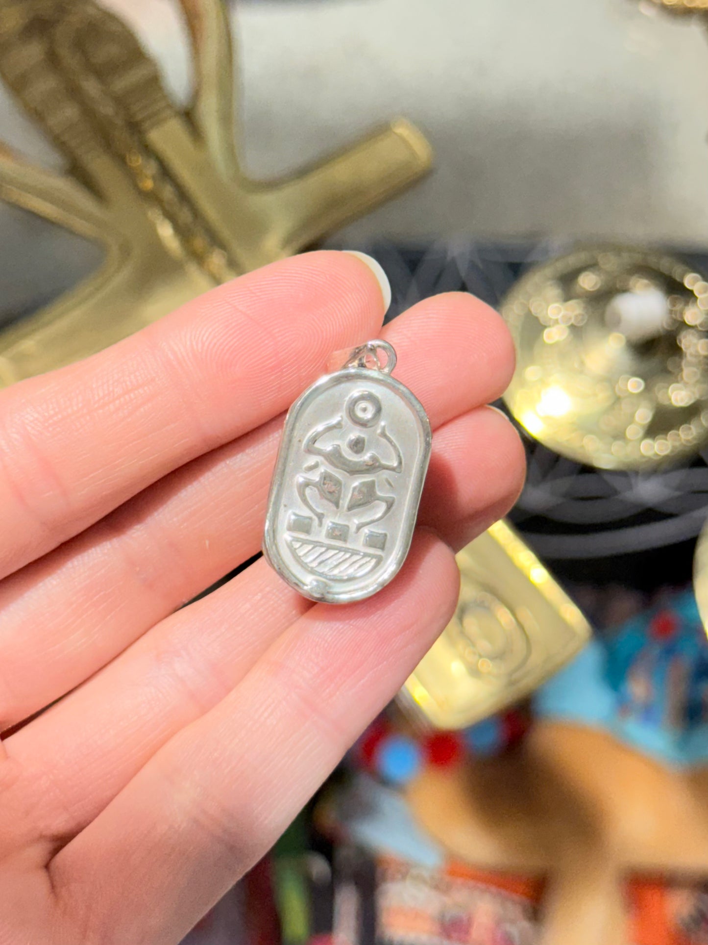 Scarab Turquoise Pendant