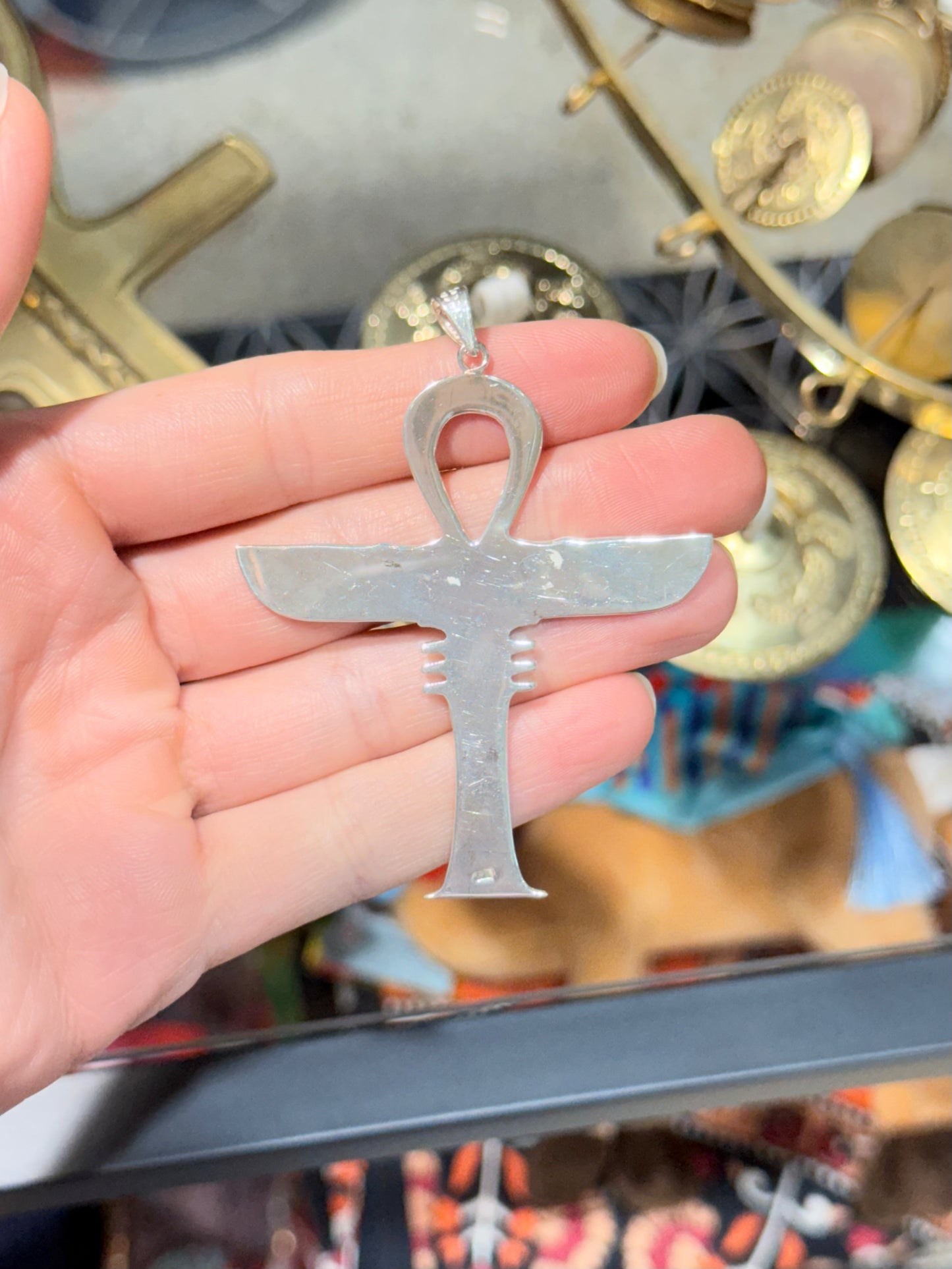 Isis Wings - Ankh Pendant (Life, Light & Rebirth )