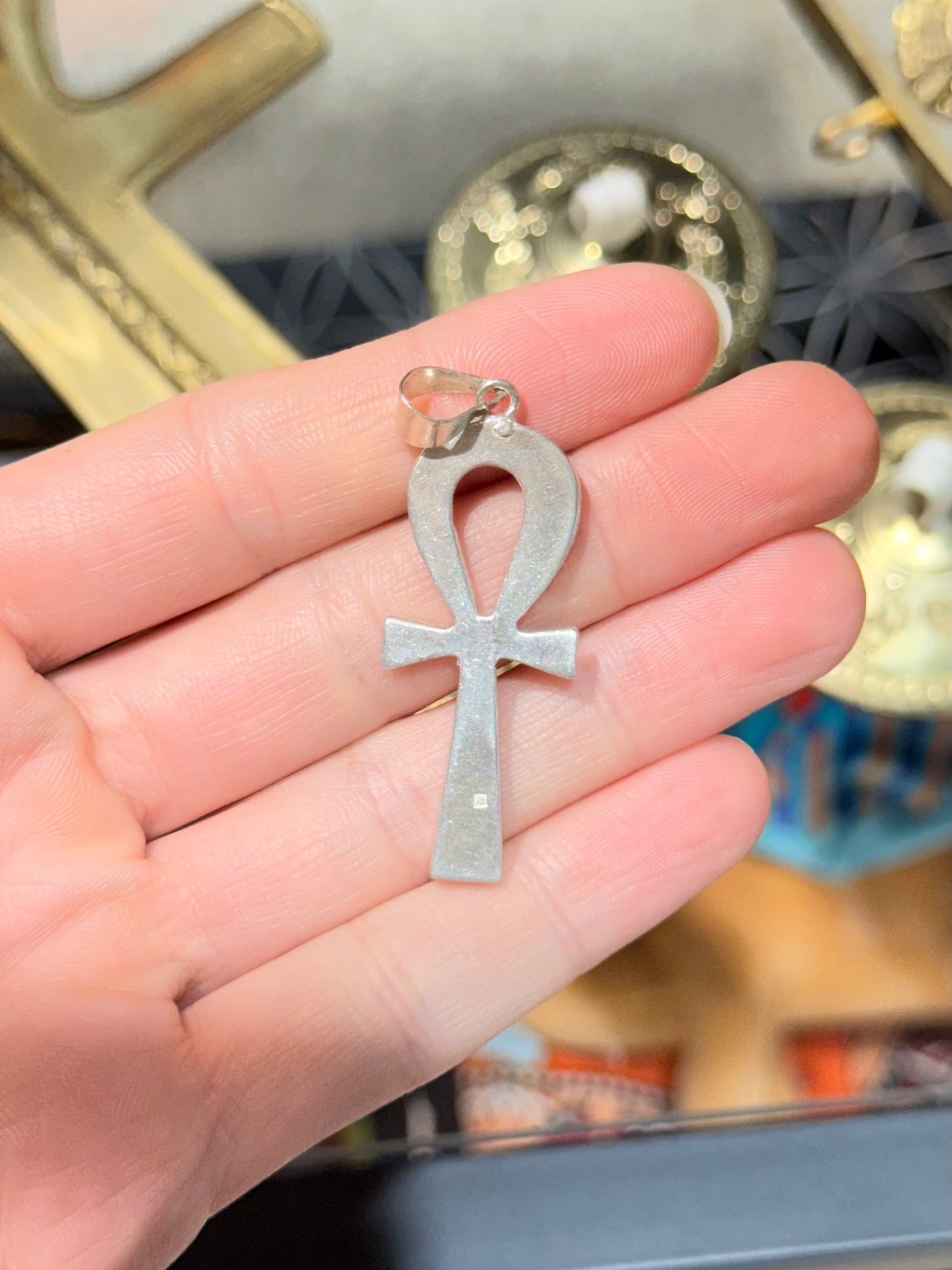 Textured Ankh Pendant