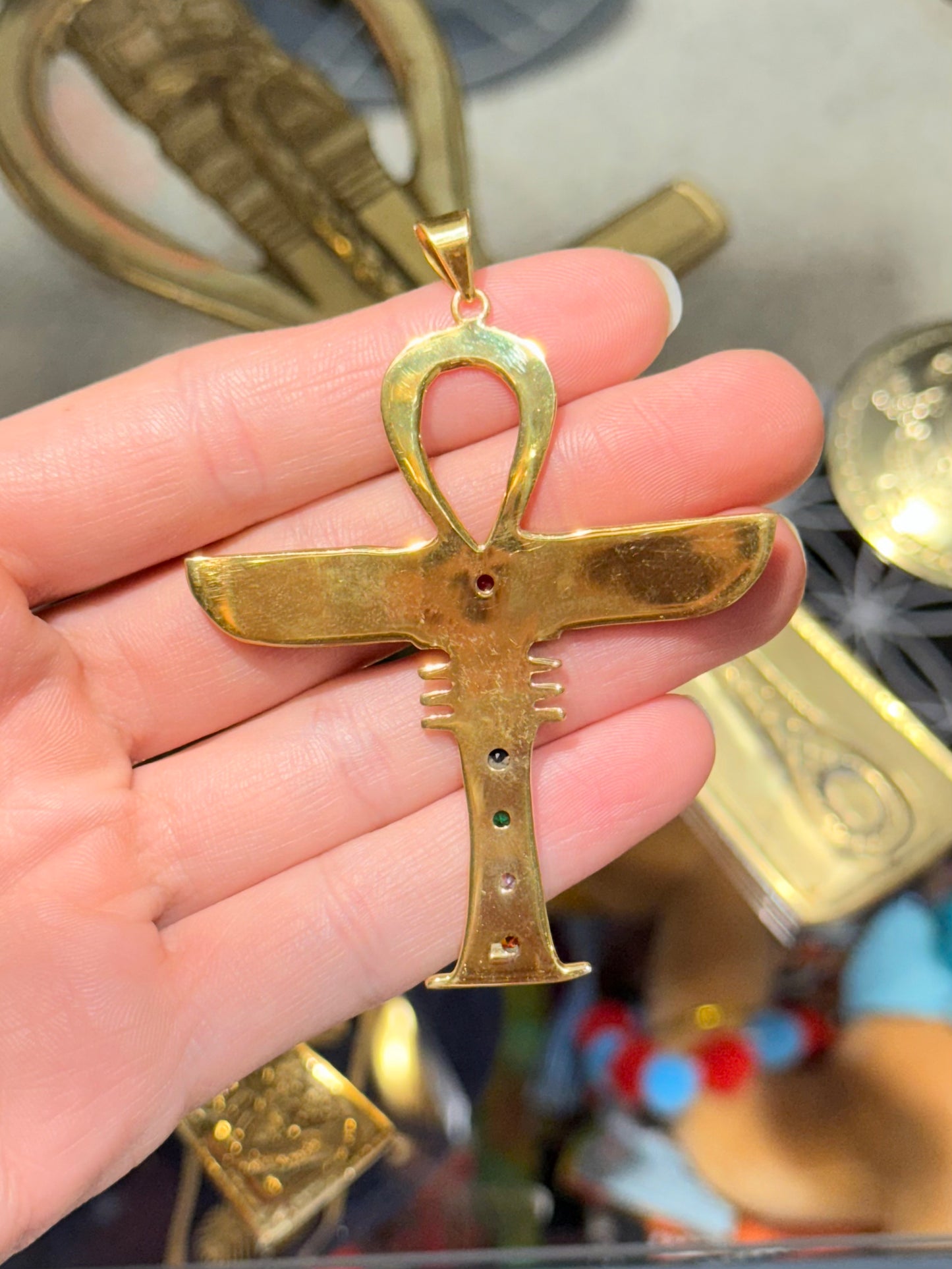 Isis Wings - Ankh Pendant (Life, Light & Rebirth )