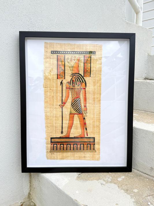 Egyptian Papyrus – Horus with Double Crown