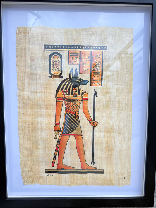 Egyptian Papyrus – Anubis, God of the Afterlife