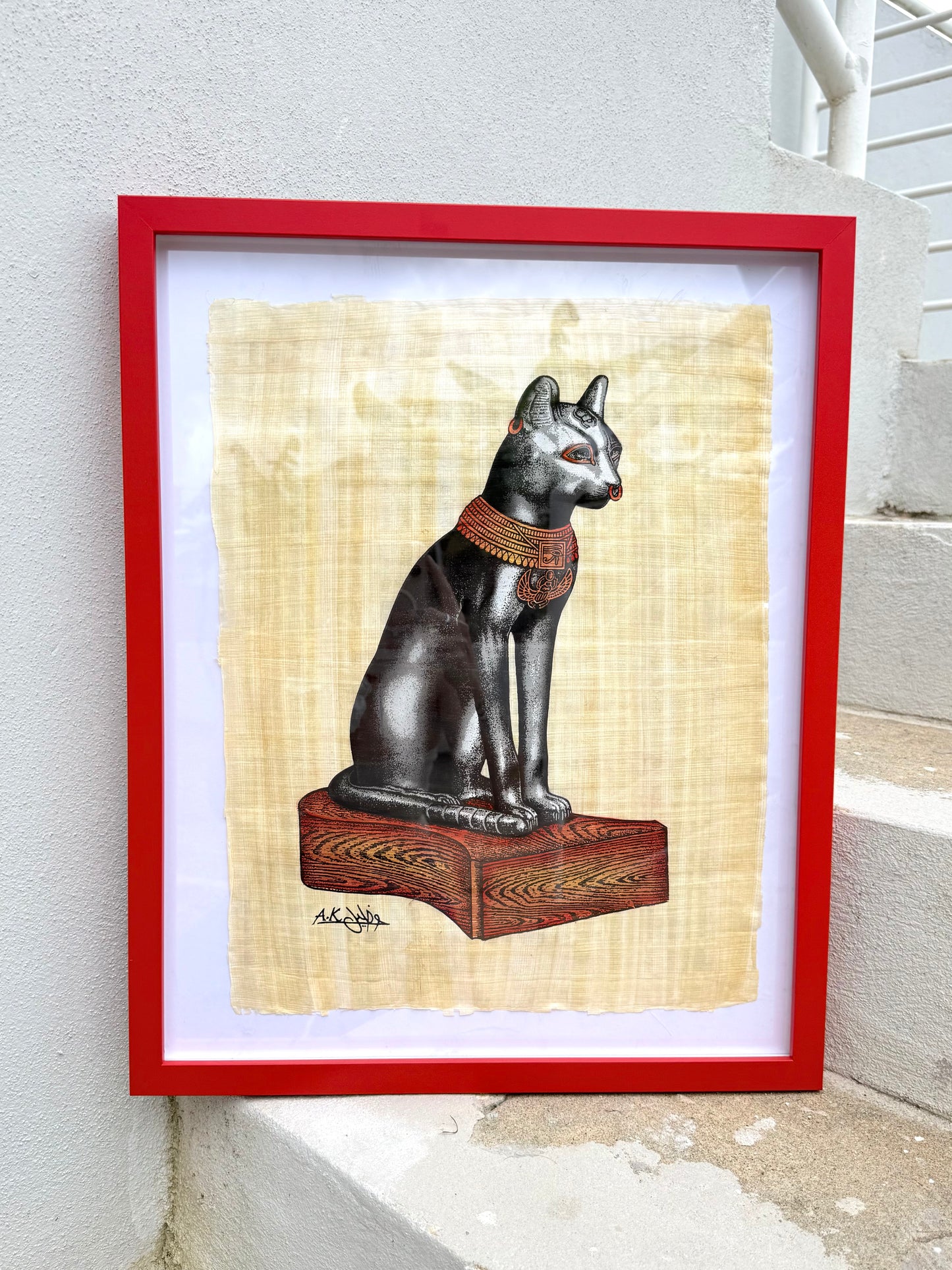 Egyptian Papyrus – Bastet, the Cat Goddess
