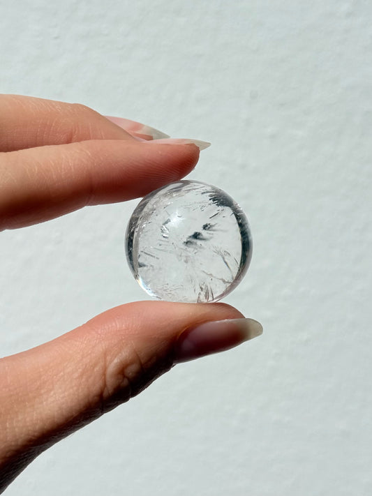 Clear Quartz Sphere | With Natural Inclusions