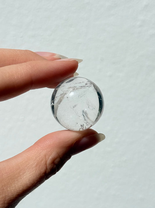 Clear Quartz Sphere | With Natural Inclusions
