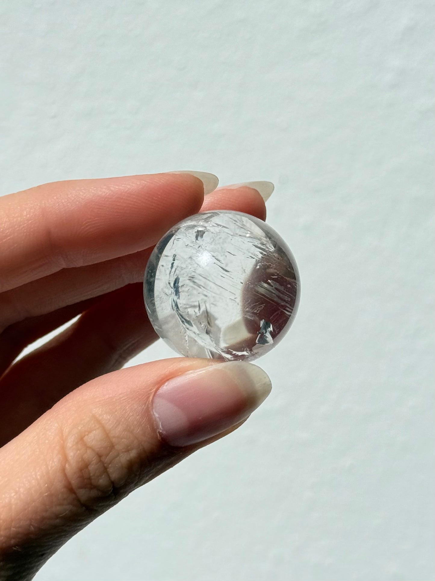 Clear Quartz Sphere | With Natural Inclusions