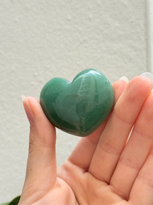 Heart Green Aventurine